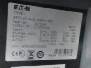 Eaton 9355-20-N-31-4x9Ah-MBS