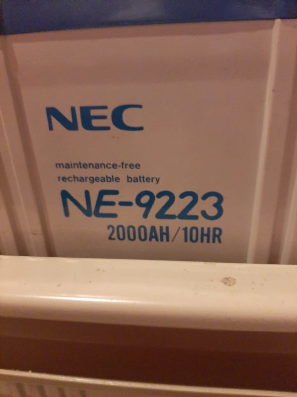 NEC maintenance- free rechargeable battery NE - 9223 2000 AH /10AR