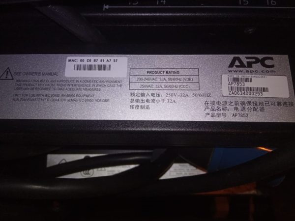 Устройство распределения электропитания APC AP7853